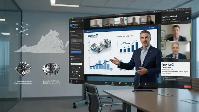 IperionX CEO To Brief Investors On Company Progress Via Webinar